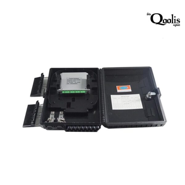 1-x-18-PLC-Fiber-Splitter-APC.jpg Qoolis Teminal Box รวมสาย Fiber Splitter 1*8 (APC)