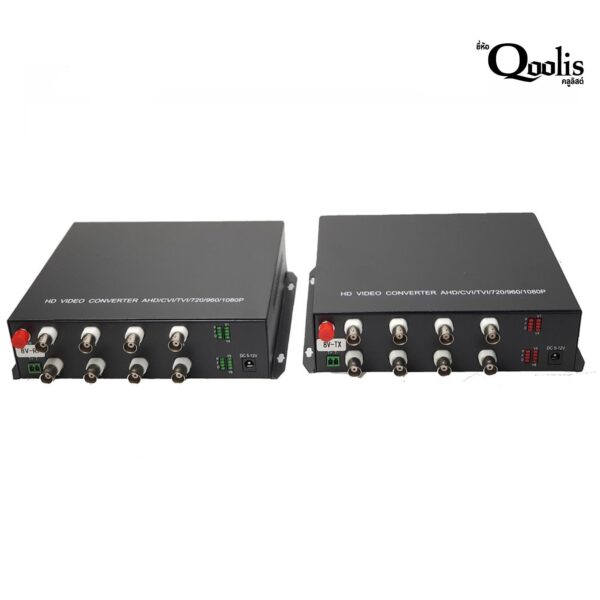 Qoolis Fiber Optic Video Converter 8CH
