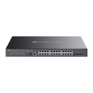 Omada SG5428XMPP | 24-Port Gigabit Stackable Lite L3 Managed PoE++ Switch with 4× 10G Slots