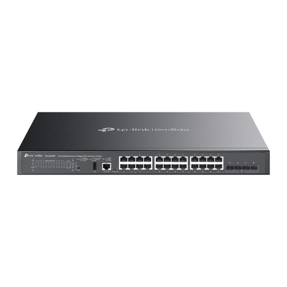Omada SG5428XMPP | 24-Port Gigabit Stackable Lite L3 Managed PoE++ Switch with 4× 10G Slots