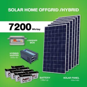 Solar Home Offgrid/Hybrid 7200W/Day