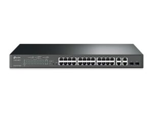 T1500-28PCT | JetStream 24-Port 10/100Mbps + 4-Port Gigabit Smart PoE+ Switch
