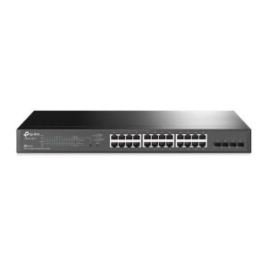 T1600G-28PS | JetStream 24-Port Gigabit Smart PoE+ Switch with 4 SFP Slots