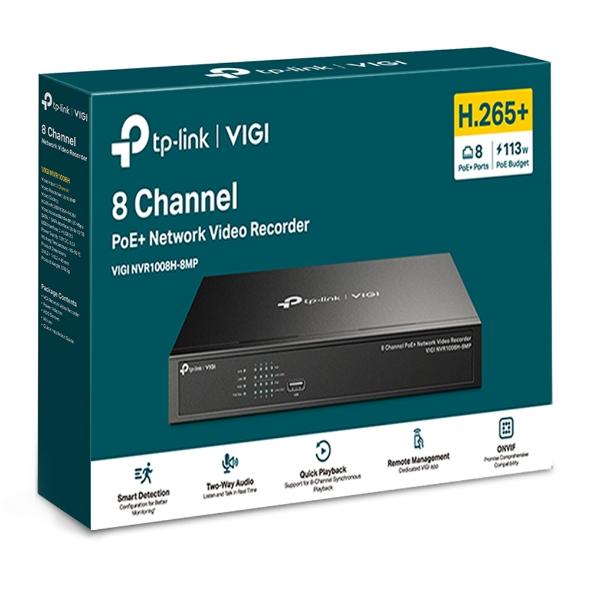 TP-LINK เครื่องบันทึกวิดีโอ รุ่น VIGI NVR1008H-8MP