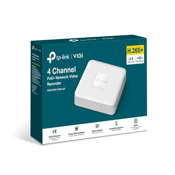 TP-LINK เครื่องบันทึกวิดีโอ รุ่น VIGI NVR1104H-4P