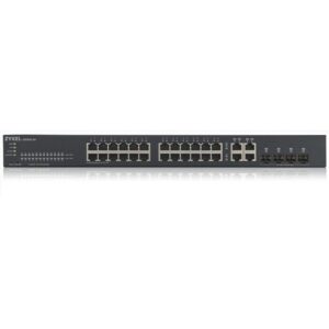 Zyxel GS1920-24v2 | 24-port GbE + 4 Gigabit Combo (RJ-45/SFP) Layer 2 Gigabit Smart Managed Switch