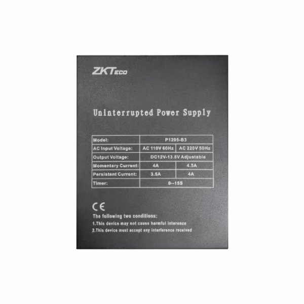 พาวเวอร์ซัพพลาย ZKTeco รุ่น P1205-B3